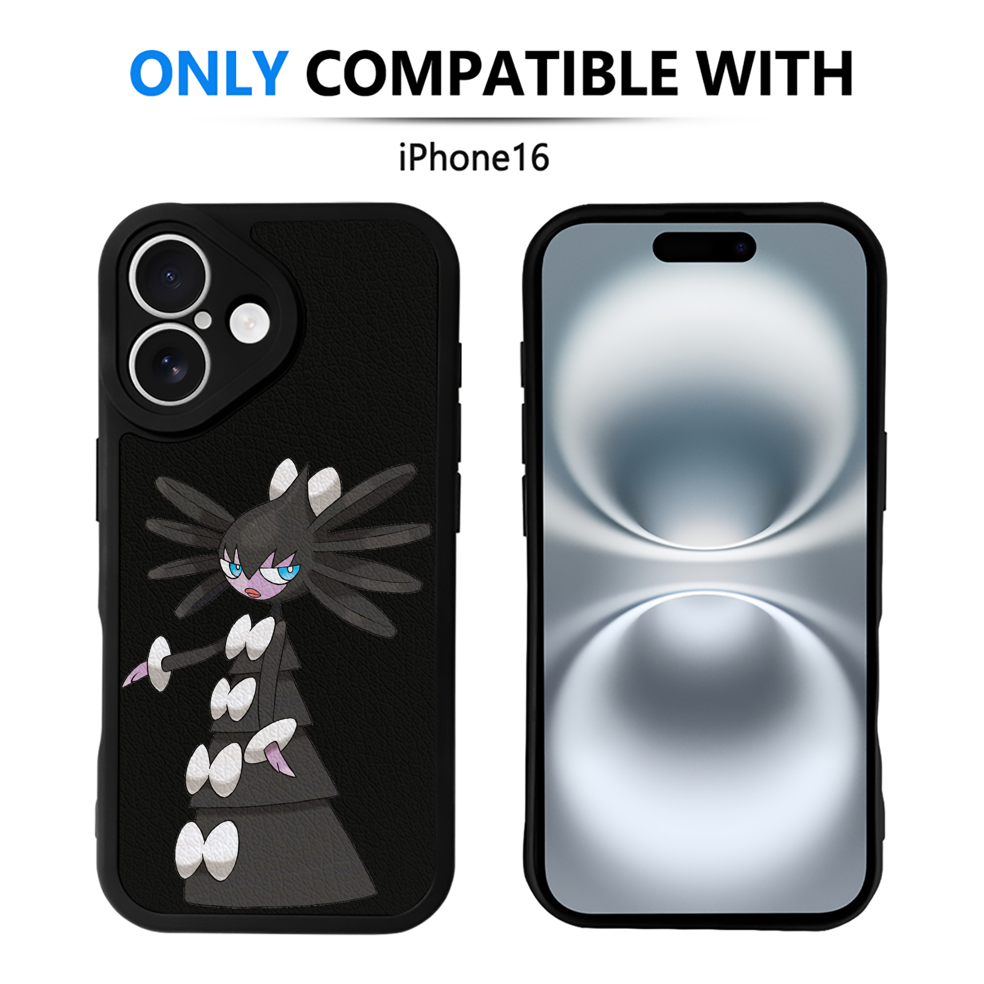 （画像用） ポケットモンスター Pokémon 【iPhone 16シリーズ対応】シリコンスマホケース（レザー調） 材質：シリコン